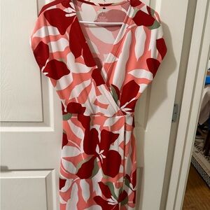 : Nine West Floral Print Dress Women’s Small Sleeveless V-Neck